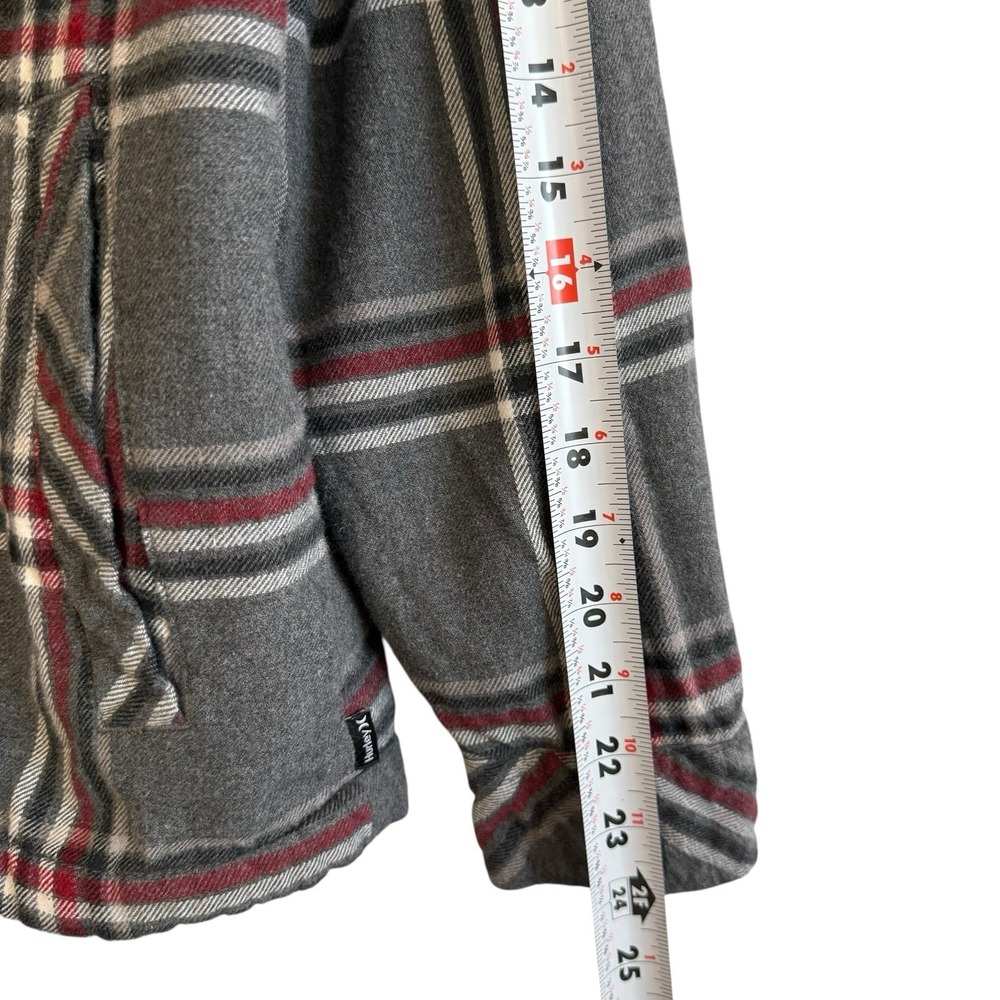 Hurley Sherpa Lined Snap Buttons w/ Pockets‎ 100% Cotton Shacket Men Size S #418 - Picture 7 of 11